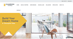 Desktop Screenshot of championhomes.com.au