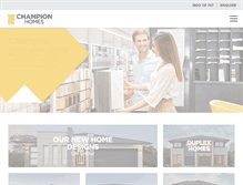 Tablet Screenshot of championhomes.com.au