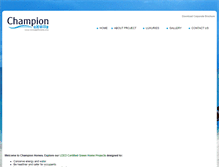 Tablet Screenshot of championhomes.in